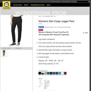 Women’s Slim Cargo Jogger Scrub Pants